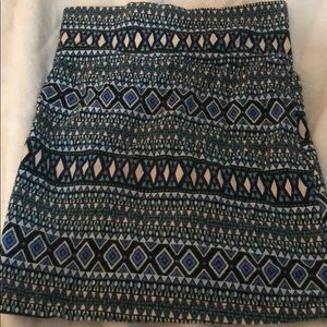 High waisted colorful pencil skirt